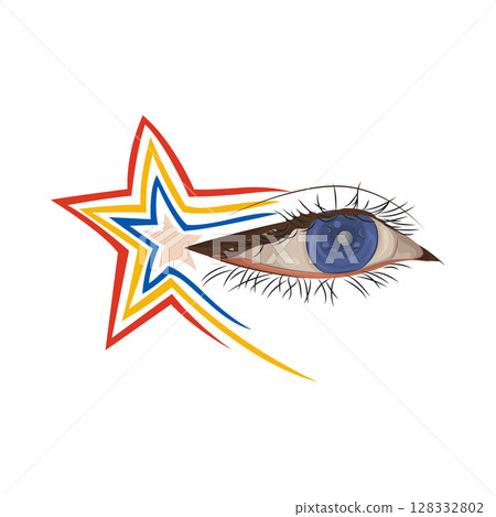 Illustration of Beautiful eye Illustration of Beautiful eye 128332802