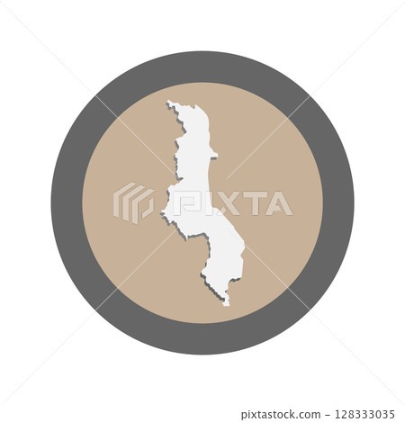 vectors icon map of the country of Malawi 128333035