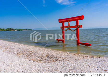 （佐賀縣）有明海、大王神社的水下鳥居 128333511