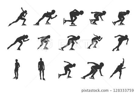 Speed skating silhouettes, Speed skater silhouette, Speed skating svg, Speed skating vector illustration Speed skating silhouettes, Speed skater silhouette, Speed skating svg, Speed skating vector illustration 128333759
