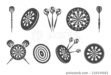 Darts svg, Darts silhouette, Darts icon, Darts logo, Darts vector bundle. 128334081