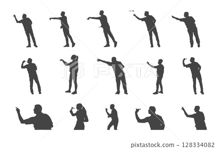 Dart players svg, Dart players silhouette, Darts svg, Darts throwing silhouette, Darts throwing svg, People playing darts silhouette, People playing darts svg. 128334082