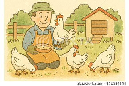 Poultry farmer 128334164