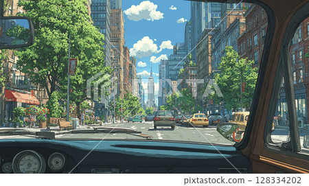 美國紐約街頭 美國紐約街頭 128334202