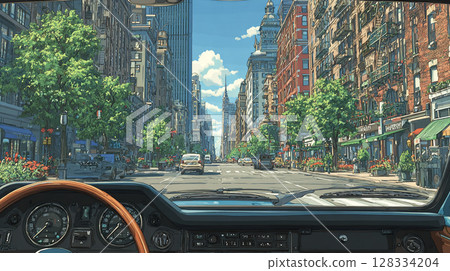 美國紐約街頭 128334204