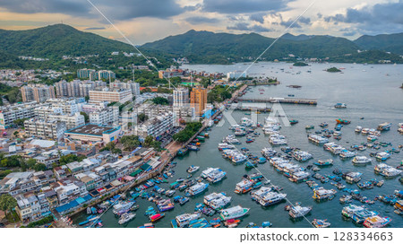 July 5 2025 View of Coastal Harbor With Boats and Surrounding Buildings 128334663