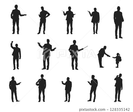 Teacher silhouettes, Teacher silhouette set Teacher silhouettes, Teacher silhouette set 128335142