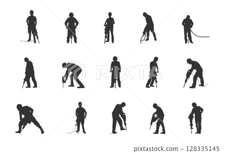 Worker using jackhammer silhouette, Worker using jackhammer svg, Jackhammer silhouette, Worker using jackhammer svg, Jackhammer svg, Jackhammer vector set, Jackhammer clipart. Worker using jackhammer silhouette, Worker using jackhammer svg, Jackhammer silhouette, Worker using jackhammer svg, Jackhammer svg, Jackhammer vector set, Jackhammer clipart. 128335145
