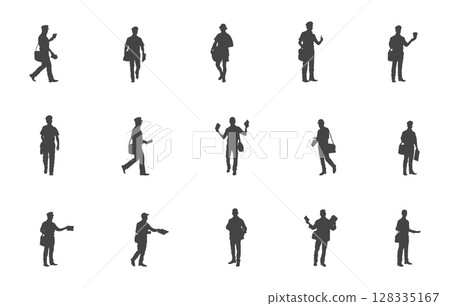 Postman svg, Postman silhouette, Postman vector set, Mailman silhouette, Mailman SVG, Postman silhouette bundle 128335167
