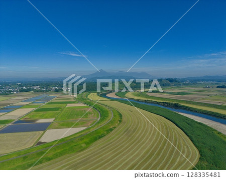 都城市高城町大淀川鳥瞰圖 128335481