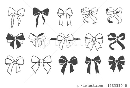 Bow outline, Bow svg, Ribbon bow svg, Bow vector, Hair bow svg, Hand drawn bow, Bow line art, Bow silhouette, Ribbon bow silhouette, Bow clipart. 128335946
