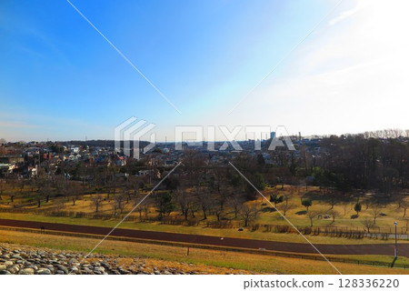 Cityscape seen from the lake embankment 2 128336220