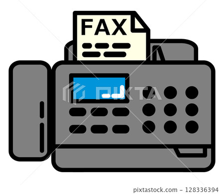 用於發送和接收文件以及發送傳真的傳真機的插圖 128336394