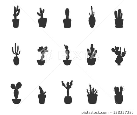Cactus tree silhouette, Cactus silhouette, Cactus plants silhouette, Cactus SVG, Cactus tree vector Cactus tree silhouette, Cactus silhouette, Cactus plants silhouette, Cactus SVG, Cactus tree vector 128337383