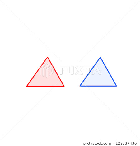 Triangle Red Blue Simple Triangle Red Blue Simple 128337430