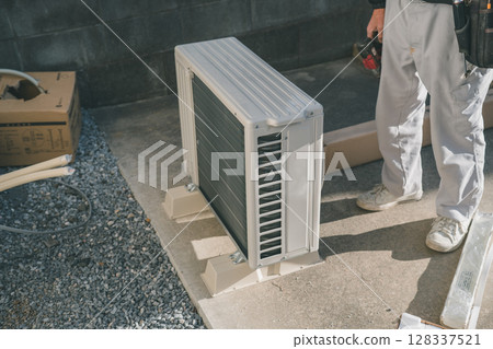 Air conditioner installation 128337521