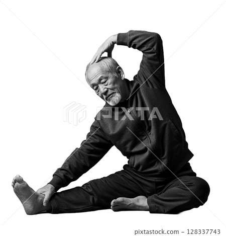 Elderly people exercising Elderly people exercising 128337743