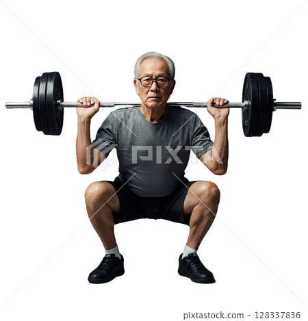 Elderly people exercising 128337836