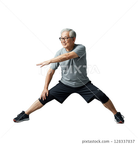 Elderly people exercising 128337837