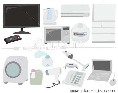 Household appliances material set without main line 128337843