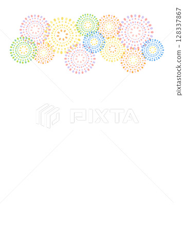 Fireworks festival frame illustration 128337867
