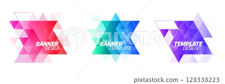 Set of modern abstract vector banners. Set of modern abstract vector banners. 128338223