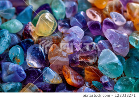 Transparent natural stone background material AI image 128338271