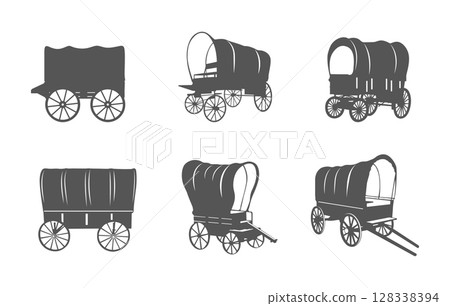 Covered wagon svg, Wagon svg, Covered wagon silhouette, Wagon silhouette, Wagon vector, Wagon clipart, Covered wagon vector, Covered wagon clipart. 128338394