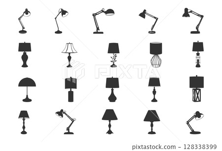Table lamp svg, Table lamp silhouette, Lamp svg, Lamp silhouettes, Modern table lamp silhouette, Modern table lamp svg, Table lamps vector, Table lamp icon, Desk lamp silhouette, Desk lamp svg. 128338399