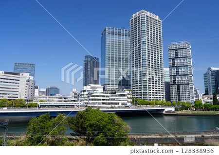 Yokohama - Scenery around the east exit of Yokohama Station 128338936