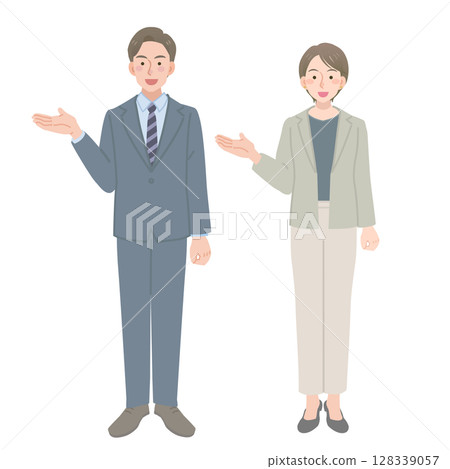 商人提供指導 128339057