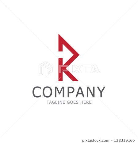 R letter arrow vector illustration icon logo template design R letter arrow vector illustration icon logo template design 128339160