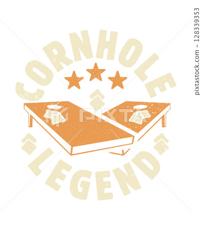 Cornhole legend retro vintage t shirt design, Cornhole game t shirt design 128339353