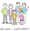 家庭形像老人兒童01 128339957