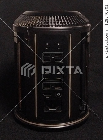 Close-up images of computer with input or output peripherals showcasing technology and hardware equipment 128340801