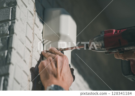 Air conditioner installation 128341184