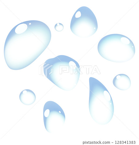 Illustration of water drops Illustration of water drops 128341383