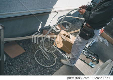 Air conditioner installation 128341437