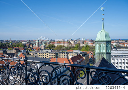 View of Copenhagen from the Round Tower, Denmark 128341644