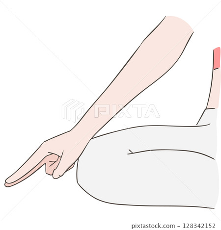 Illustration of Bhu Mudra Illustration of Bhu Mudra 128342152