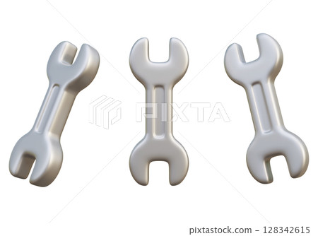 adjustable spanner wrench 3D Icon 128342615