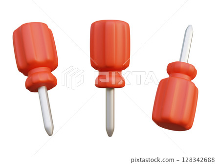 Awl screwdriver 3D Graphic Icon 128342688