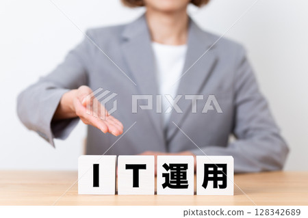 IT營運塊和穿西裝的中年女商務女士 128342689
