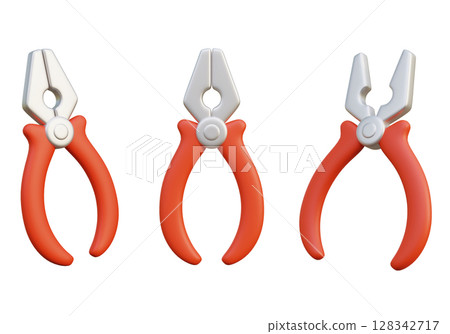 pliers 3D Graphic Icon pliers 3D Graphic Icon 128342717