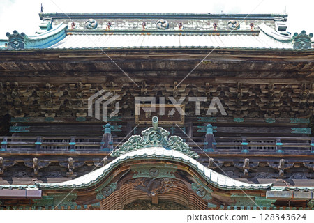 The degumi and karahafu of Asahisha Shrine in the grounds of Kotohira Shrine, Kagawa Prefecture - 3 The degumi and karahafu of Asahisha Shrine in the grounds of Kotohira Shrine, Kagawa Prefecture - 3 128343624