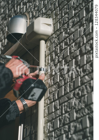 Air conditioner installation 128344079