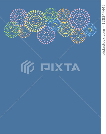 Fireworks festival frame illustration Fireworks festival frame illustration 128344443