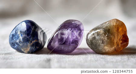 彩色石頭背景AI影像 128344755