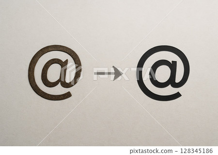 The evolution of the dog symbol from the old to the new. Space for text. The evolution of the dog symbol from the old to the new. Space for text. 128345186