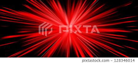 Explosive red light rays, radiate lines burst effect. Sunburst beams, dynamic red streaks background for speed power sport, heat weather, sci-fi and technology, comic manga art. Vector illustration Explosive red light rays, radiate lines burst effect. Sunburst beams, dynamic red streaks background for speed power sport, heat weather, sci-fi and technology, comic manga art. Vector illustration 128346014